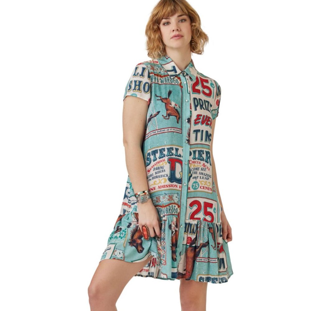 NWOT Rare Double D Ranch Traveling Show Dress